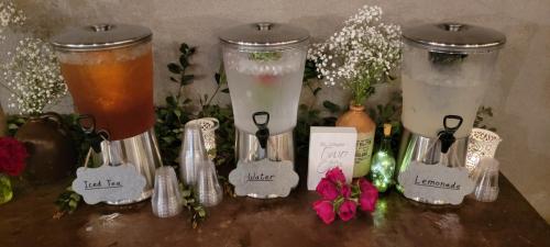 Premium Beverage Service- Lemonade, Water, and Mango Tea