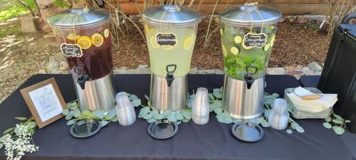 Premium Beverage Service- Lemonade, Water, and Mango Tea