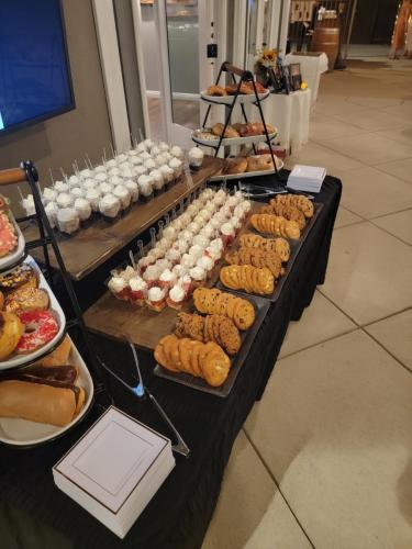 Dessert Station- Donuts, Cookies, Strawberry Shortcake Shooters, Oreo Cheesecake Shooters