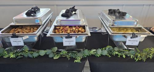 Breakfast Station- Sausage, Roasted potatoes, Fluffy scrambled eggs